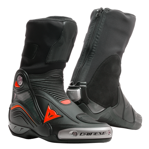 Dainese Axial D1 Boots - Black/Fluro-Red