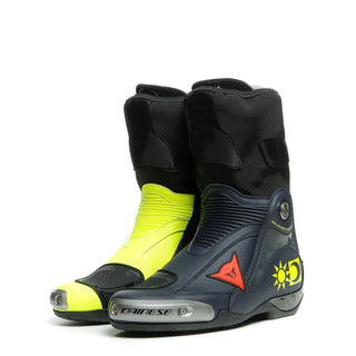 Dainese Axial D1 Valentino Replica Boots - Fluo-Yellow/Blue-Reggiani