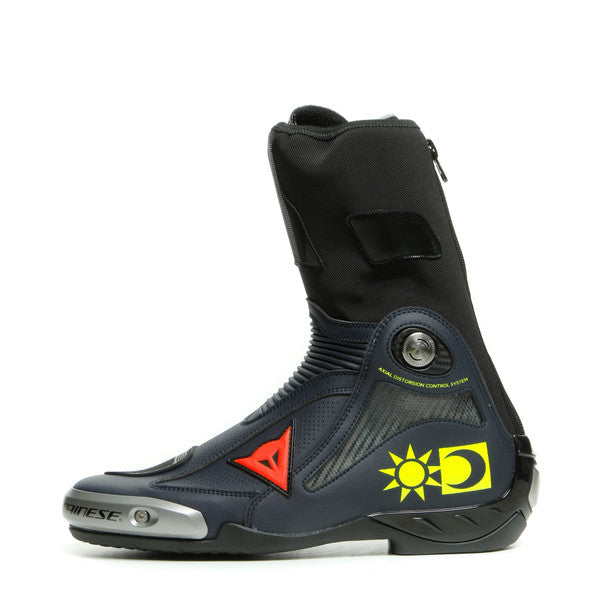 Dainese Axial D1 Valentino Replica Boots - Fluo-Yellow/Blue-Reggiani