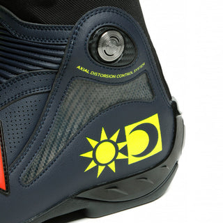 Dainese Axial D1 Valentino Replica Boots - Fluo-Yellow/Blue-Reggiani