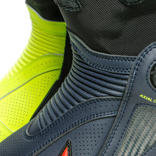 Dainese Axial D1 Valentino Replica Boots - Fluo-Yellow/Blue-Reggiani