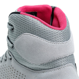 Dainese York Air Lady Shoes - Light Grey/Coral