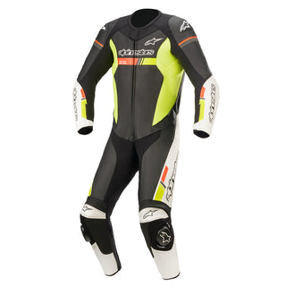 Alpinestars Gp Force Chaser One Piece Suit - Black/White/Red Fluro/Yellow Fluro