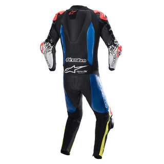Alpinestars GP Tech V4 One Piece Suit - Black/Blue/Fluro Yellow