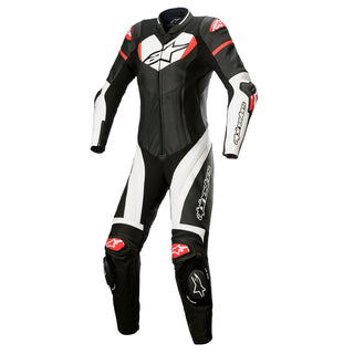 Alpinestars Womens Gp Plus One Piece Suit - Black White Bright Red
