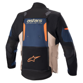 Alpinestars Halo Drystar Adventure Jacket - Dark Blue /Dark Khaki/Flame Orange