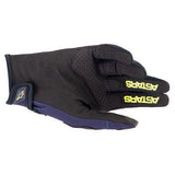 Alpinestars 2023 Techstar Gloves - Night Navy Yellow Fluro