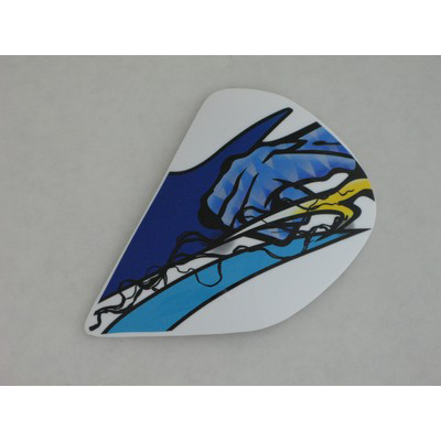Arai Condor Taddy Okada 3 Blue/Dragon Blue/Flame Side Pods (Pair)