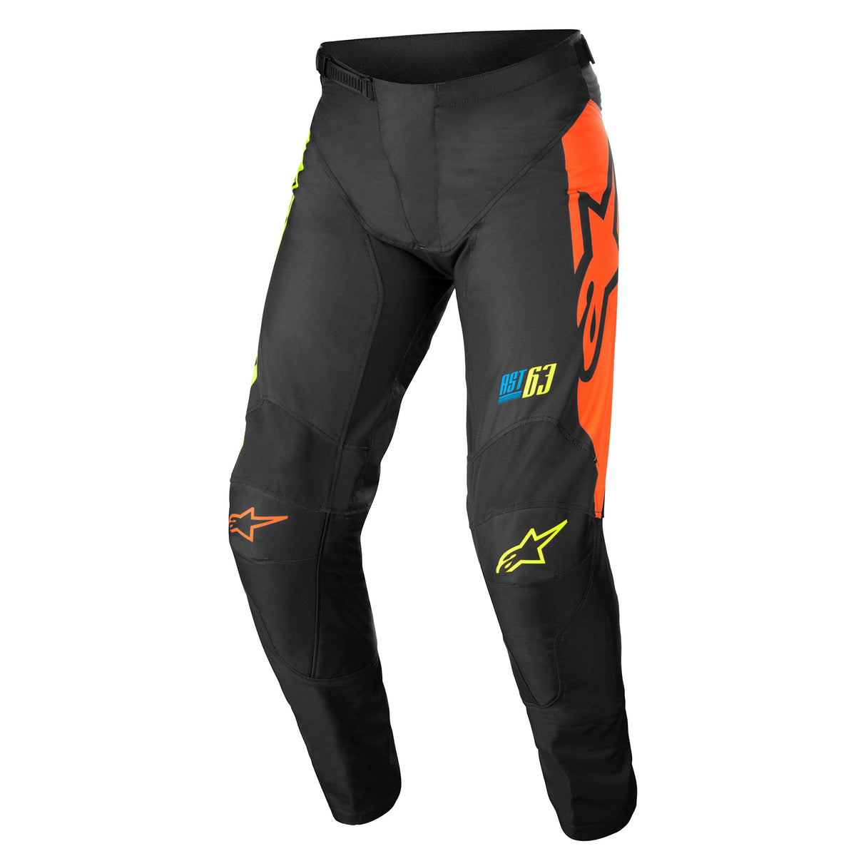 Alpinestars 2022 Racer Compass Pants - Black/Yellow/Fluro Coral