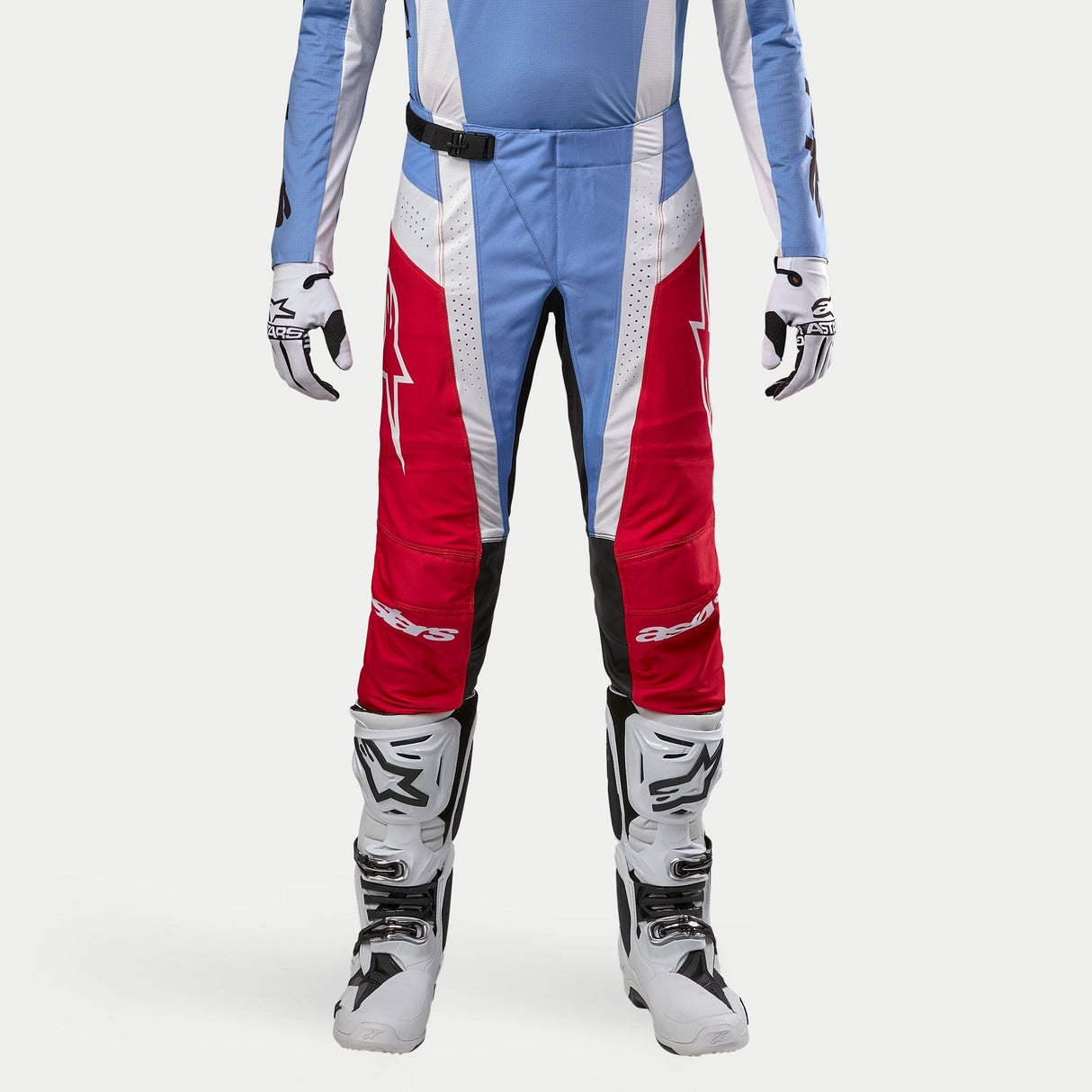 Alpinestars 2024 Techstar Ocuri Pants - Light Blue Mars Red White