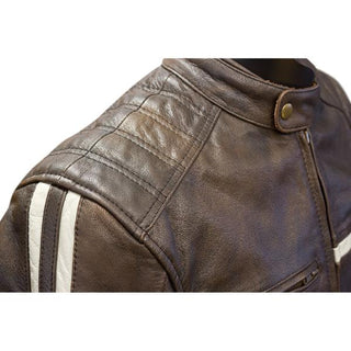 Merlin Derrington Leather Jacket - Brown - MotoHeaven