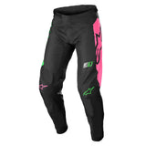 Alpinestars 2022 Youth Racer Compass Pants - Black/Green/Fluro Pink