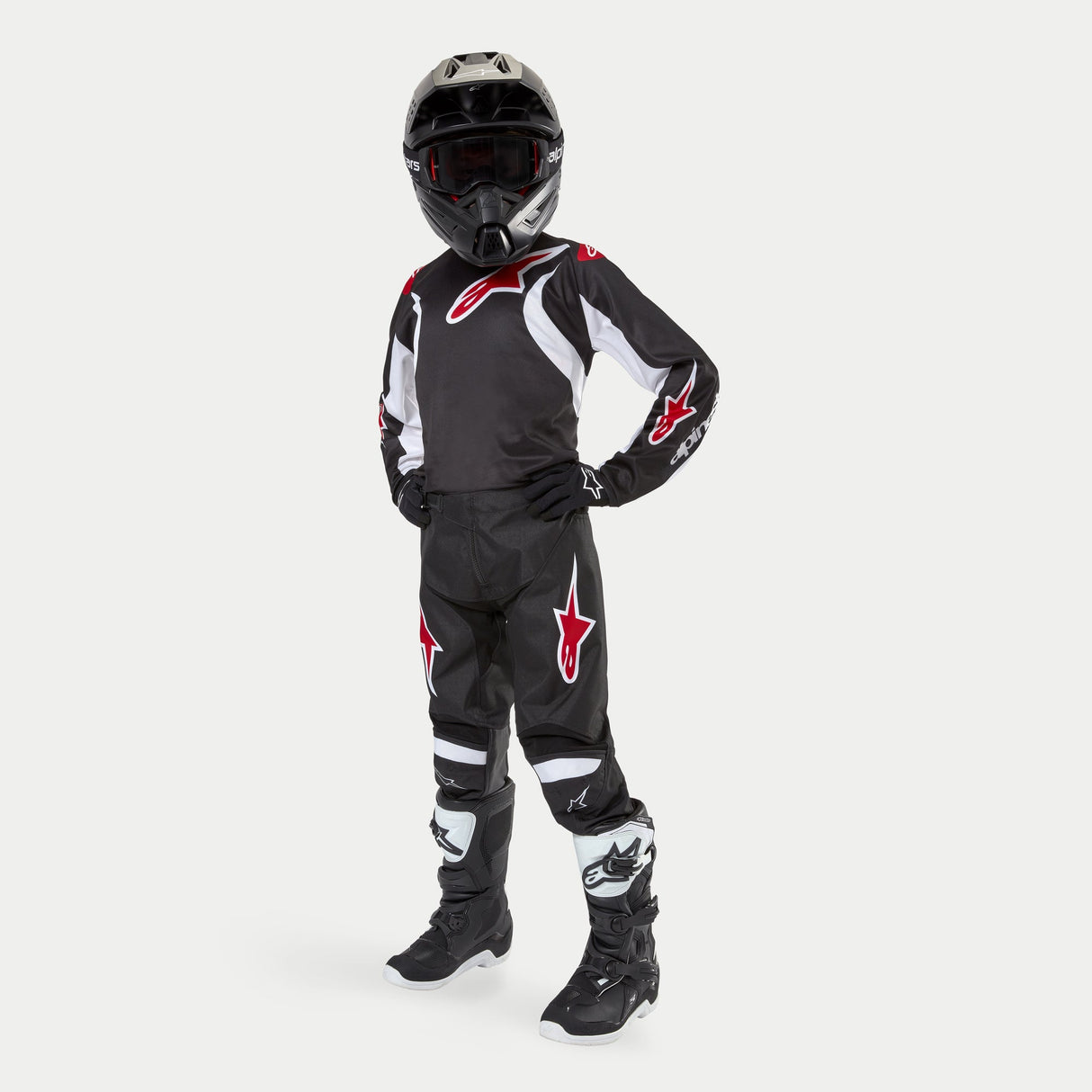 Alpinestars 2024 Youth Racer Lucent Pants - Black White
