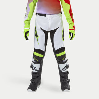 Alpinestars 2024 Youth Racer Lucent Pants - White Neon Red Fluro Yellow