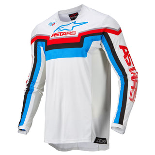 Alpinestars 2022 Techstar Quadro Jersey - White/Blue/Red