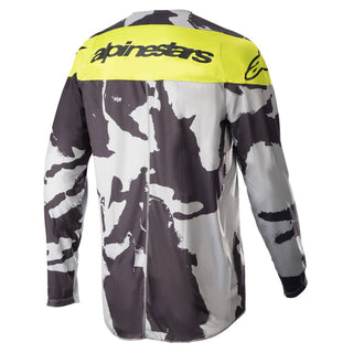 Alpinestars 2023 Racer Tactical Jersey - Cast Gray Camo Yellow Fluro