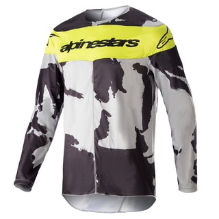 Alpinestars 2023 Racer Tactical Jersey - Cast Gray Camo Yellow Fluro