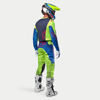 Alpinestars 2024 Racer Hoen Pants - Fluro Yellow Blue Night Navy
