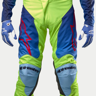 Alpinestars 2024 Racer Hoen Pants - Fluro Yellow Blue Night Navy