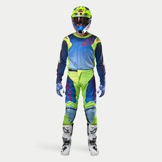 Alpinestars 2024 Racer Hoen Pants - Fluro Yellow Blue Night Navy