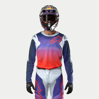 Alpinestars 2024 Racer Hoen Jersey - Light Gray Hot Orange Black