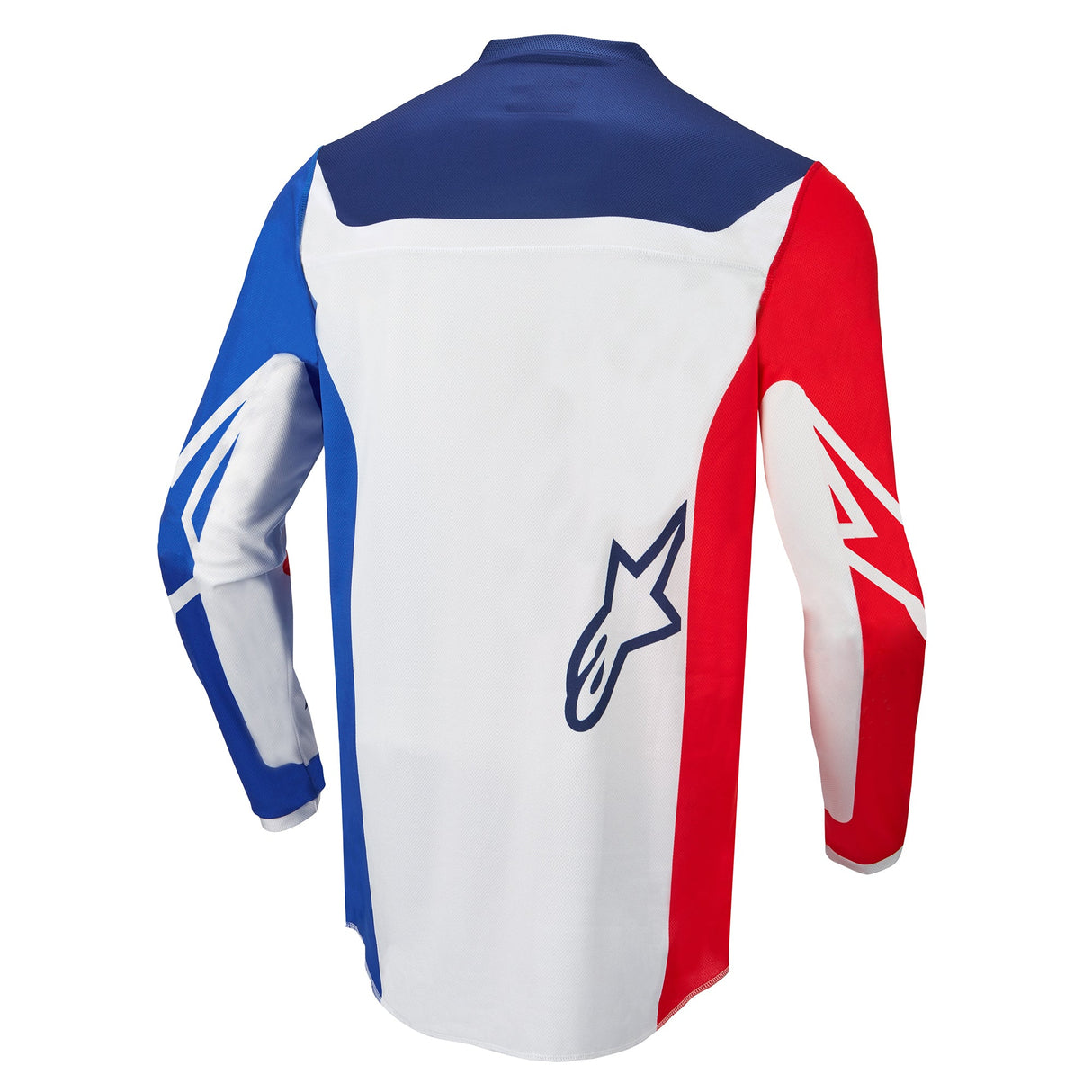 Alpinestars 2022 Racer Compass Jersey - White/Red/Fluro Blue