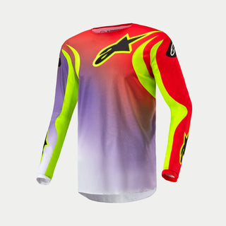 Alpinestars 2024 Fluid Lucent Jersey - White Neon-Red Fluro Yellow
