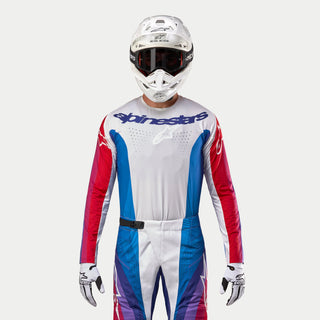 Alpinestars 2024 Techstar Ocuri Jersey - Light Blue Mars Red White