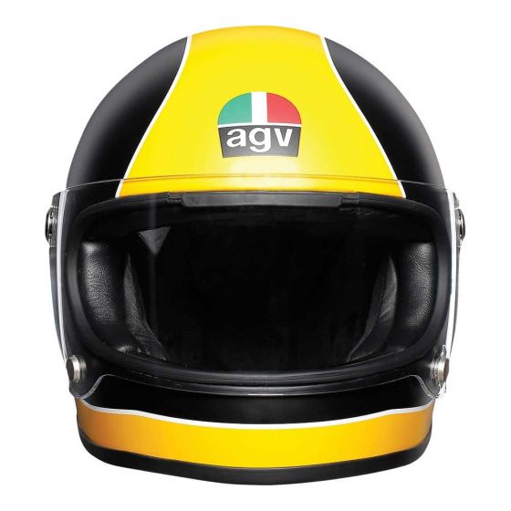 AGV X3000 Super Matte Black/Yellow Helmet - MotoHeaven