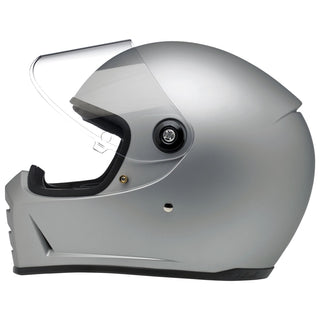 Biltwell Lane Splitter Helmet - Matte Silver