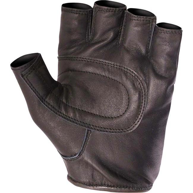 Dririder Fingerless Men's Motorcycle Gloves - Black