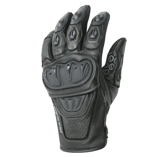 Dririder Stealth Men's Motorcycle Gloves - Black/Black