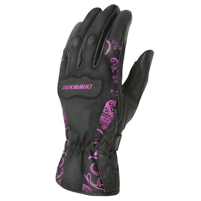 Dririder Vivid 2 Ladies Motorcycle Gloves - Black/Pink