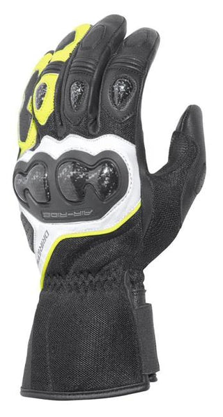 Dririder Air Ride 2 Men's Motorcycle Gloves - Black/White/Yellow