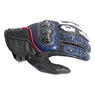 Dririder Air-Ride 2 Short Cuff Motorcycle Gloves - Navy/White