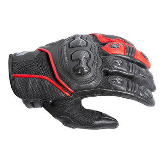 Dririder Air-Ride 2 Short Cuff Motorcycle Gloves - Black/Red