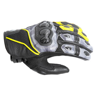 Dririder Air-Ride 2 Short Cuff Motorcycle Gloves - Camo-Hi-Vis