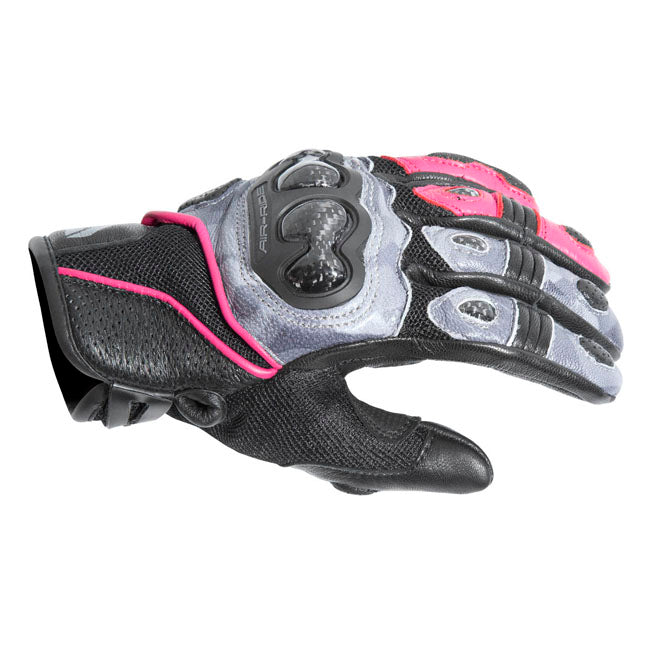 Dririder Air-Ride 2 Short Cuff Ladies Motorcycle Gloves - Camo-Pink