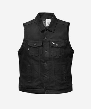 Saint Moto Denim Vest Black