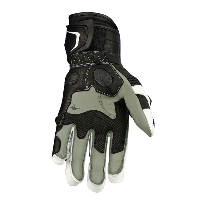 Argon Mission Motorcycle Gloves - Black/White