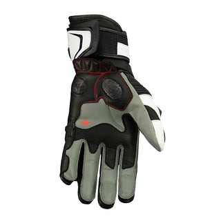 Argon Mission Motorcycle Gloves - White/Red