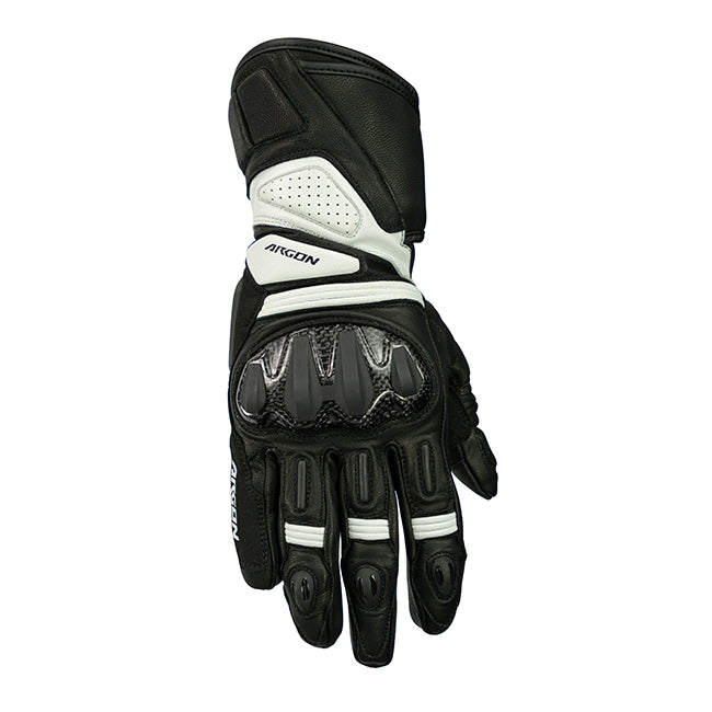 Argon Duty Motorcycle Gloves - Black/White