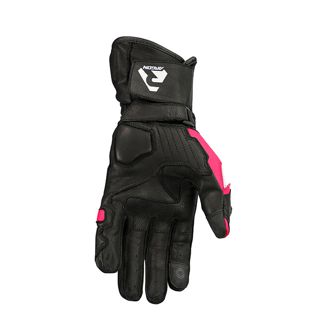Argon Rush Ladies Motorcycle Gloves - Black/Pink