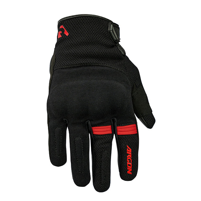 Argon Swift Motorcycle Gloves - Black/Red