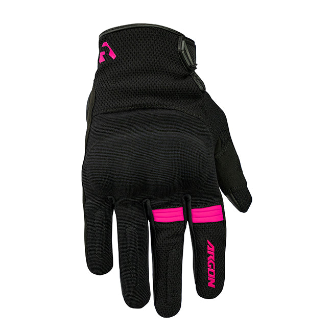 Argon Swift Ladies Motorcycle Gloves - Black/Pink