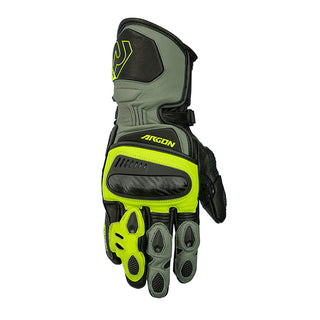 Argon Engage Swift Ladies Motorcycle Gloves - Grey/Lime