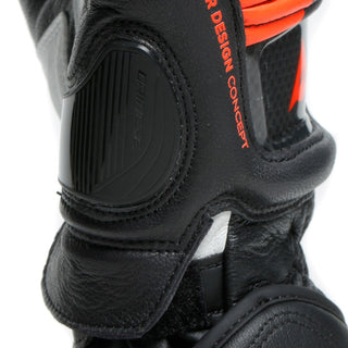 Dainese Druid 3 Motorcycle Gloves - Black/Fluo-Red