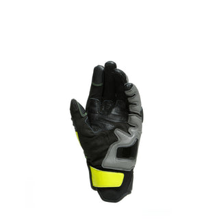 Dainese Carbon 3 Short Gloves - Black/Charcoal-Grey/Fluro Yellow