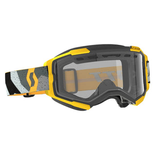 Scott Fury Enduro Goggle Grey/Yellow/Clear Lens