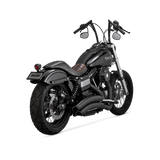V&H Super Radius Dyna 06-17 (Excl Switchback, 2017 Fxdl And All 2Up Bikes - Solo Rider Only) - Black